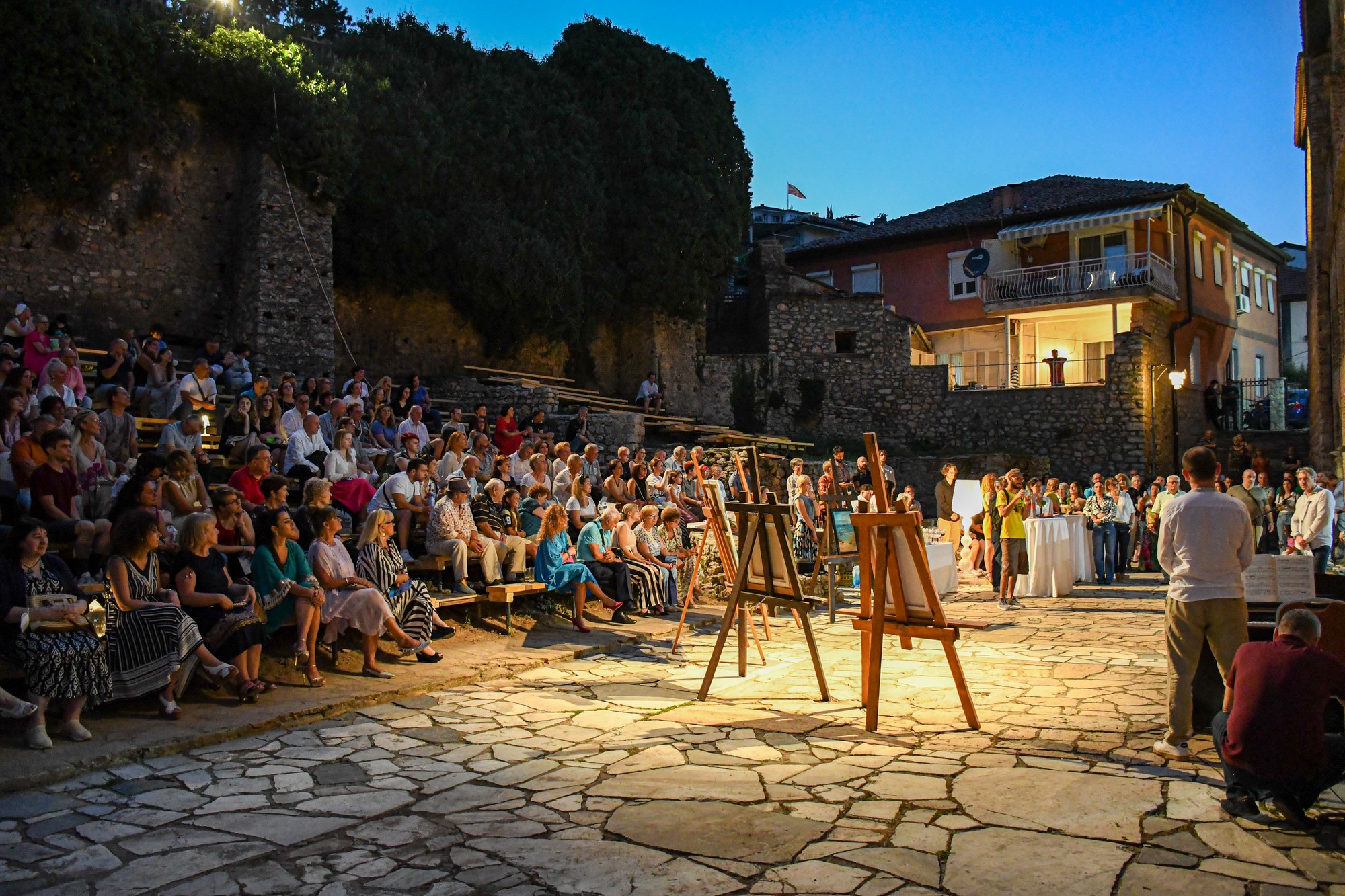“I am painting with you” – second exhibition by D-r Poposka Karche at Ohrid Summer Festival